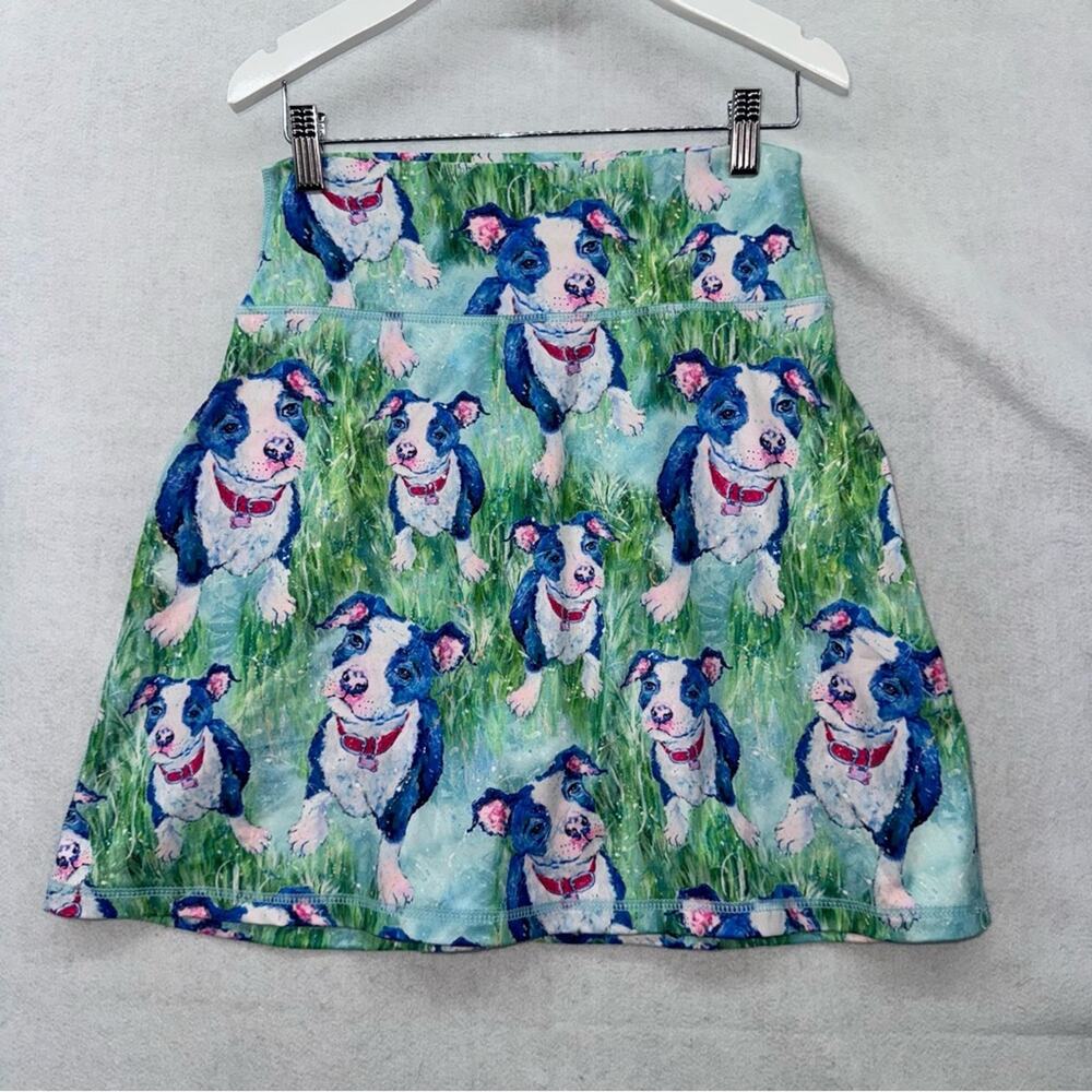 EUC Leoma Lovegrove Skort XS Tennis Pickleball Golf Pitbull Terrier Dog My Nilla